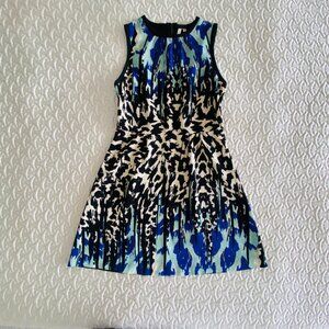 "Petticoat Alley" graphic print cocktail dress (size XS)